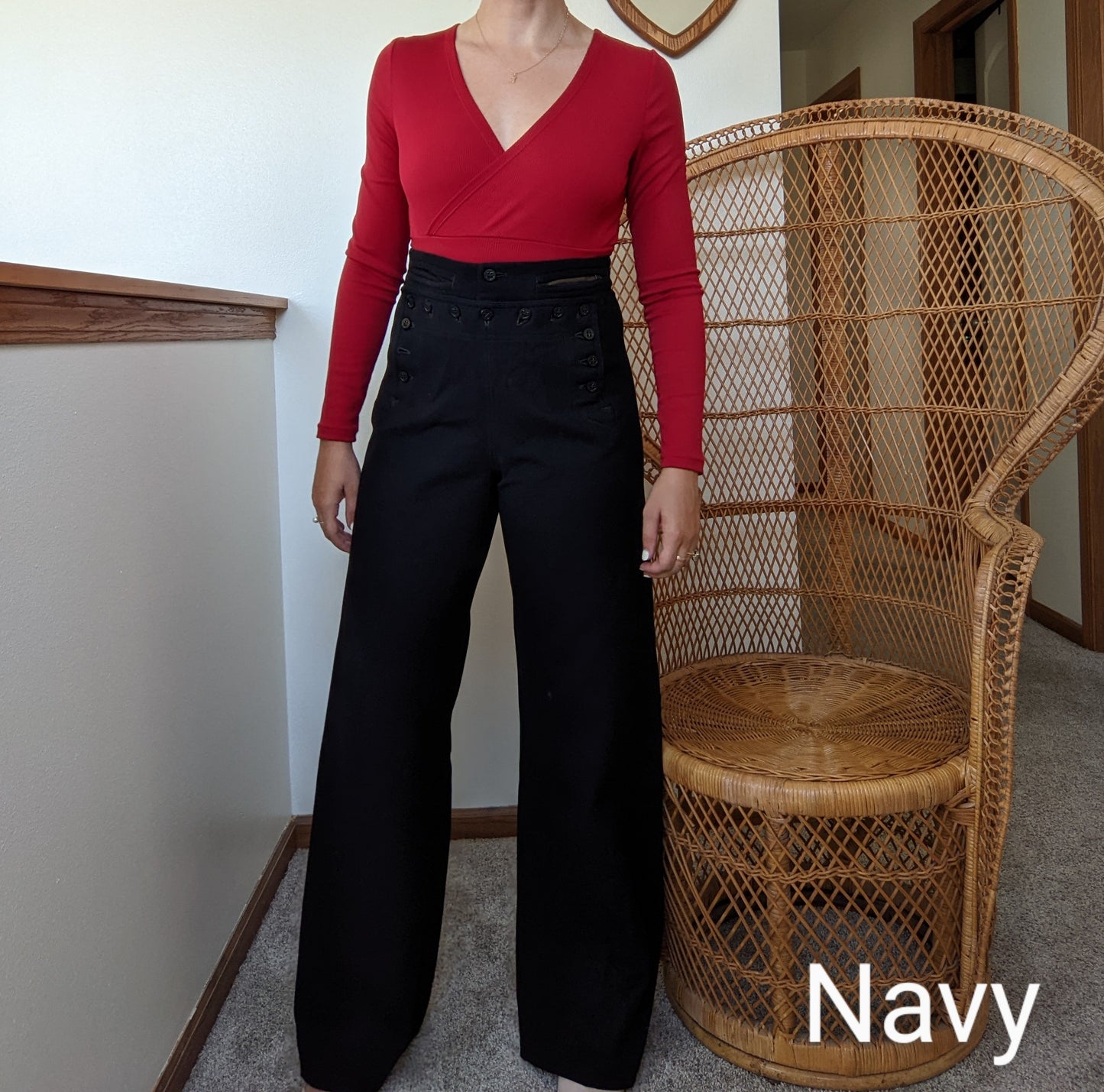 1940s Navy-colored Naval Clothing Factory Pants