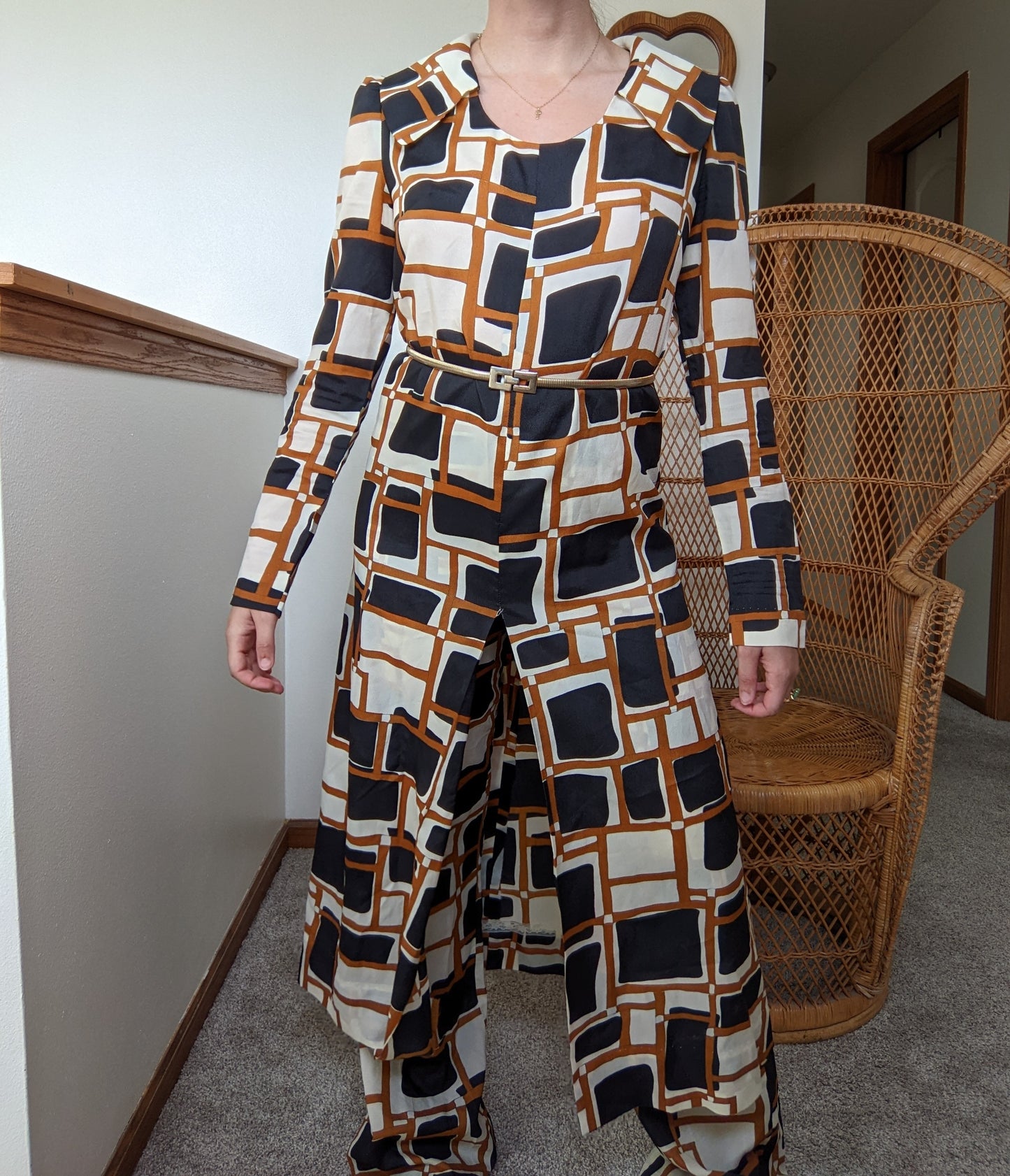 1960s Groovy Tunic and Pant Set