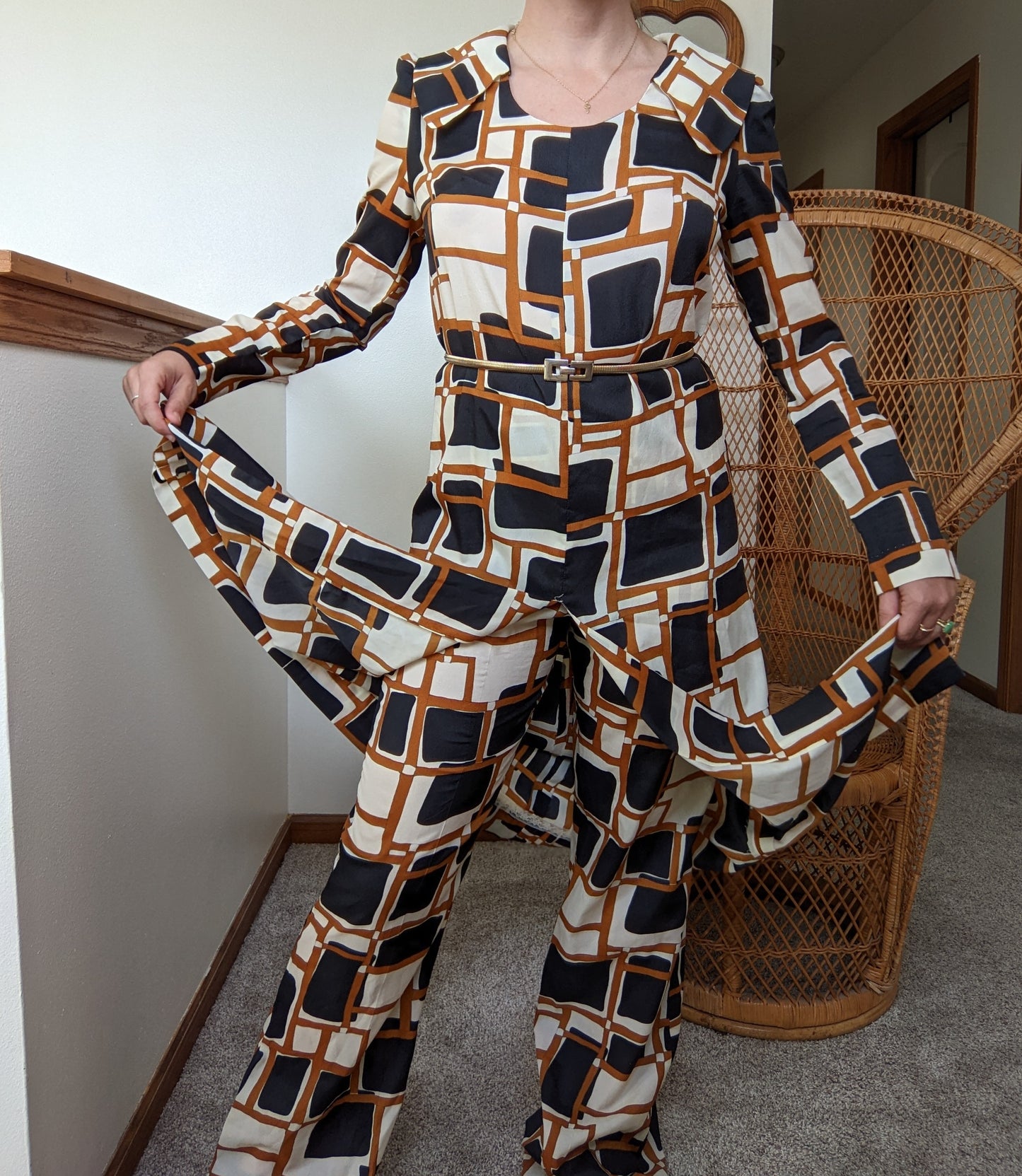 1960s Groovy Tunic and Pant Set