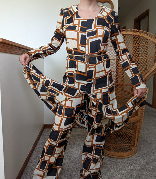 1960s Groovy Tunic and Pant Set