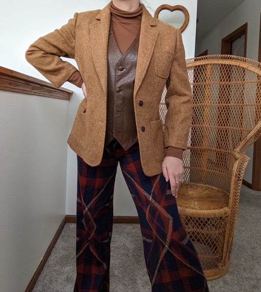 1970s Scottish Wool Tweed Jacket