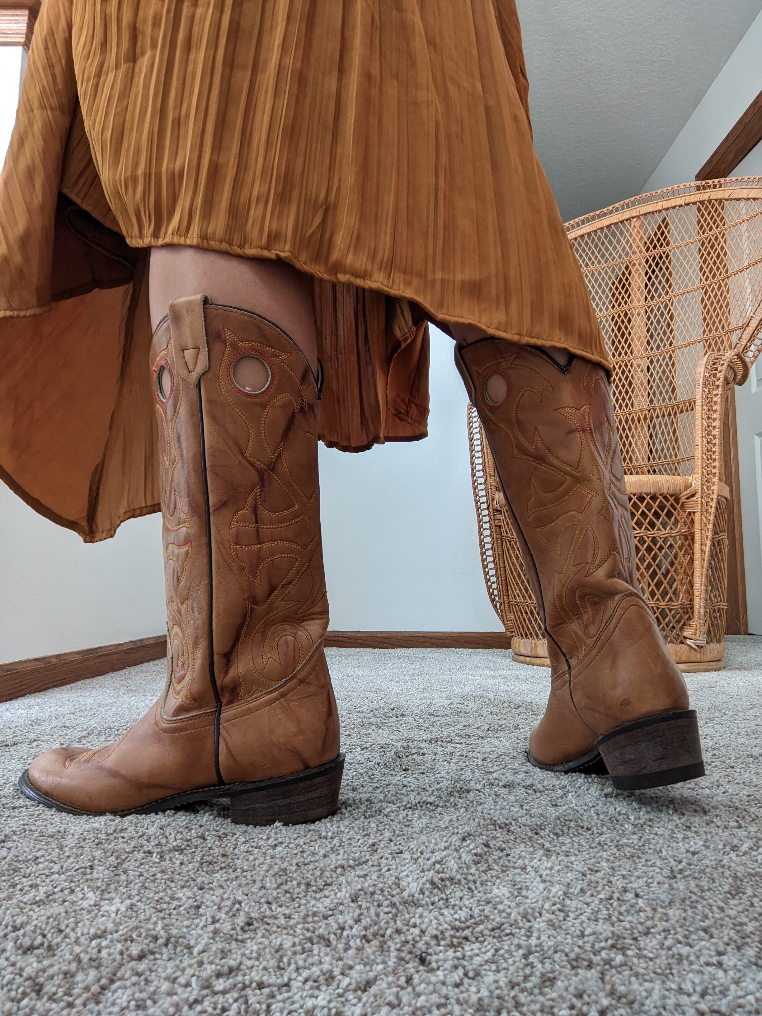 Western boots size on sale 8