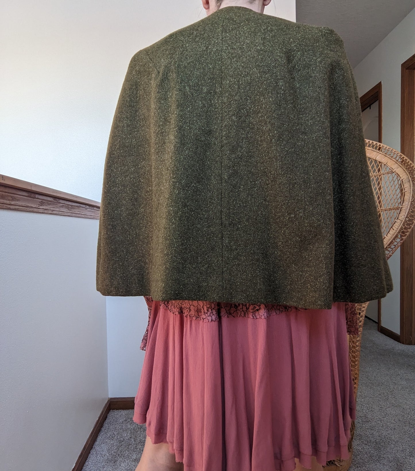 1960s olive cape