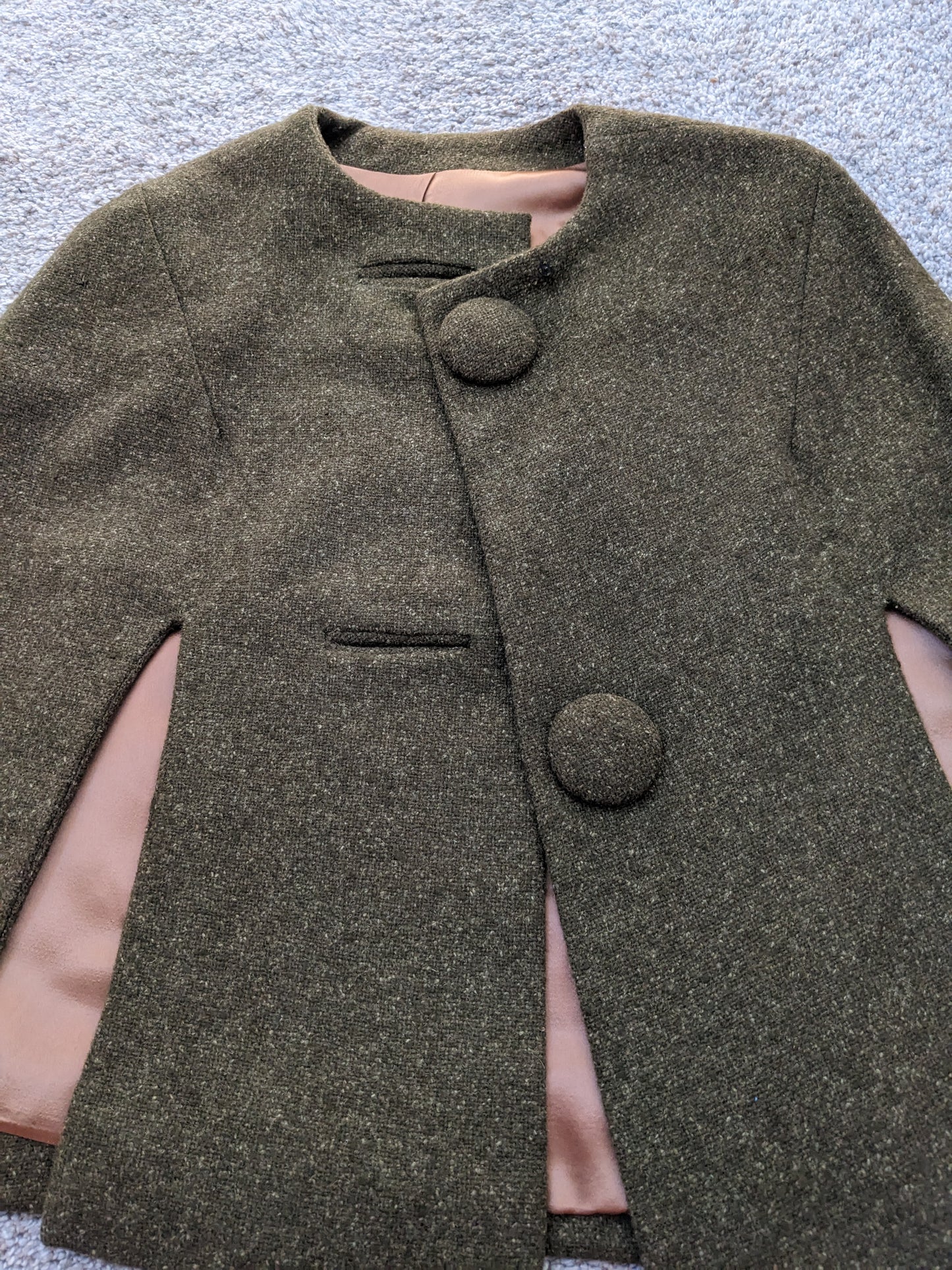 1960s olive cape