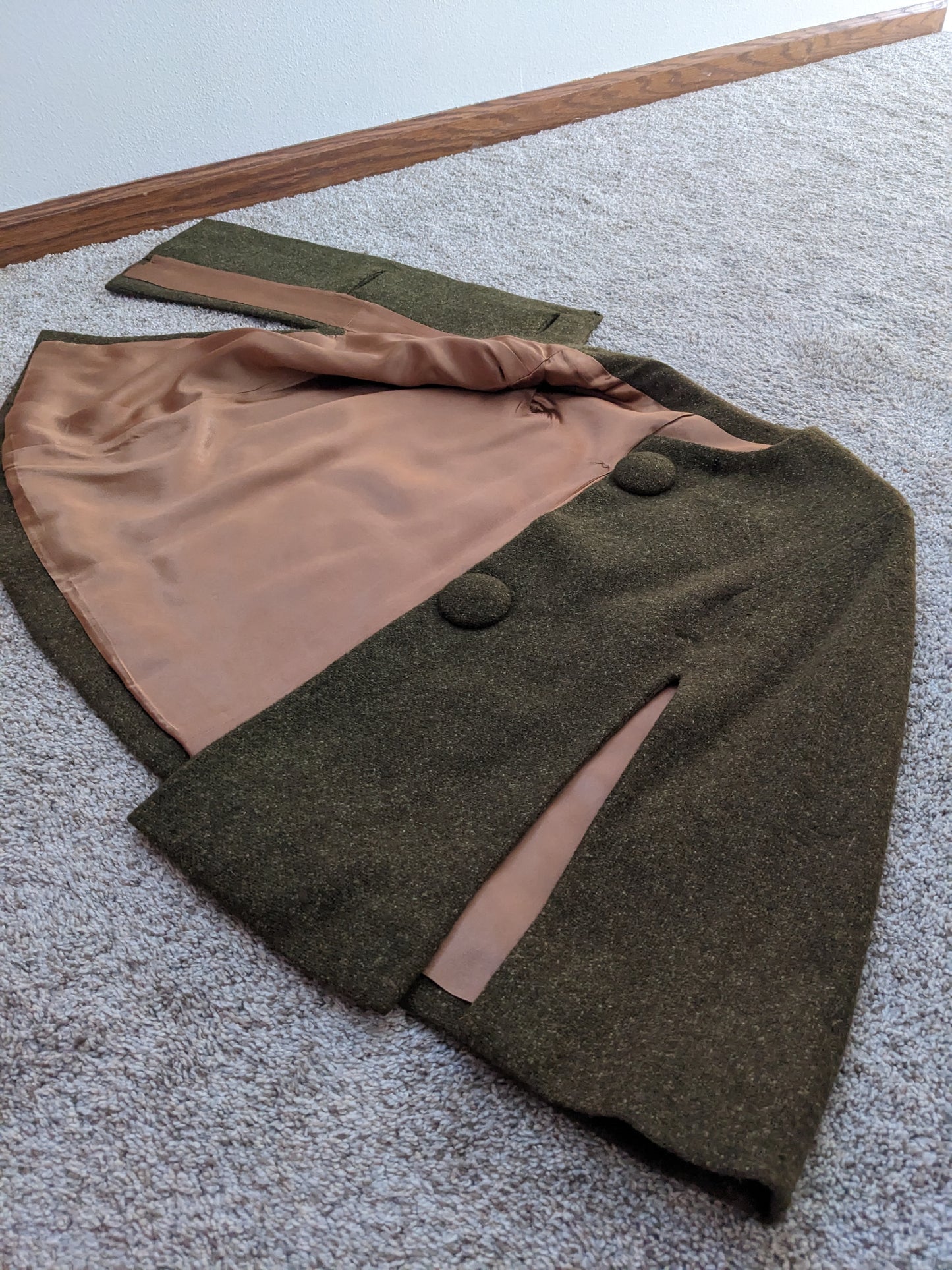 1960s olive cape