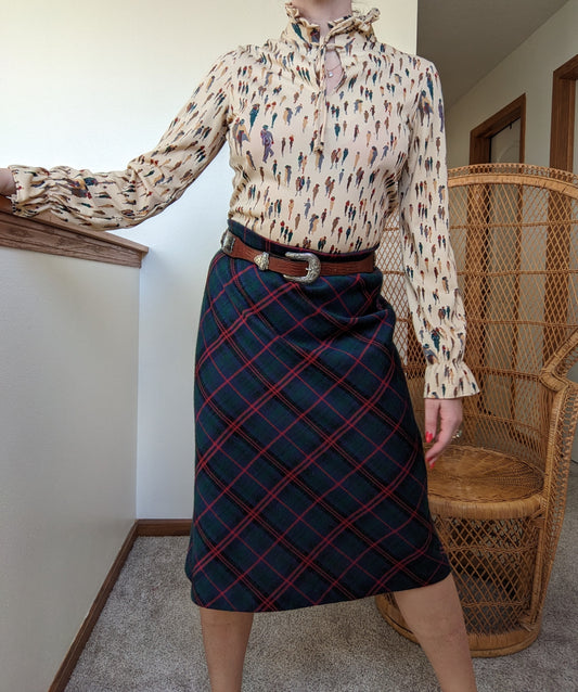 1970s Tartan Skirt