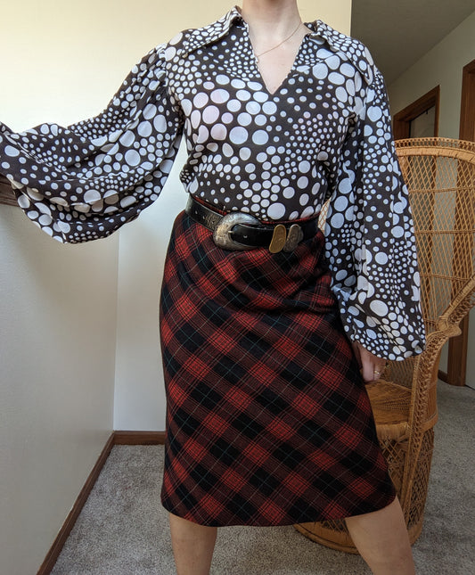 1970s Tartan Skirt