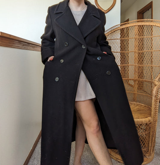 1980s 100% wool coat